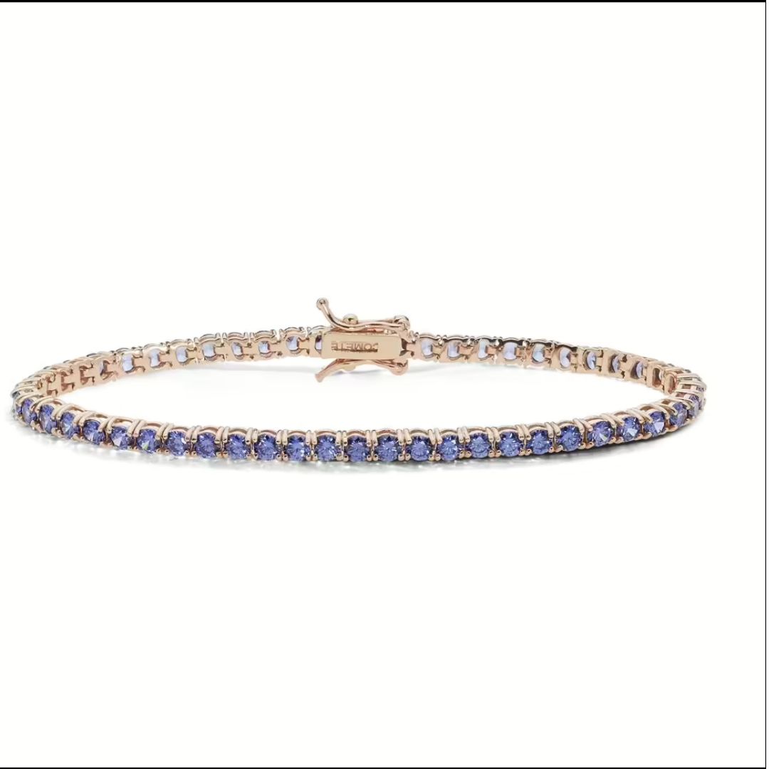 COMETE Bracciale tennis con tono rosé