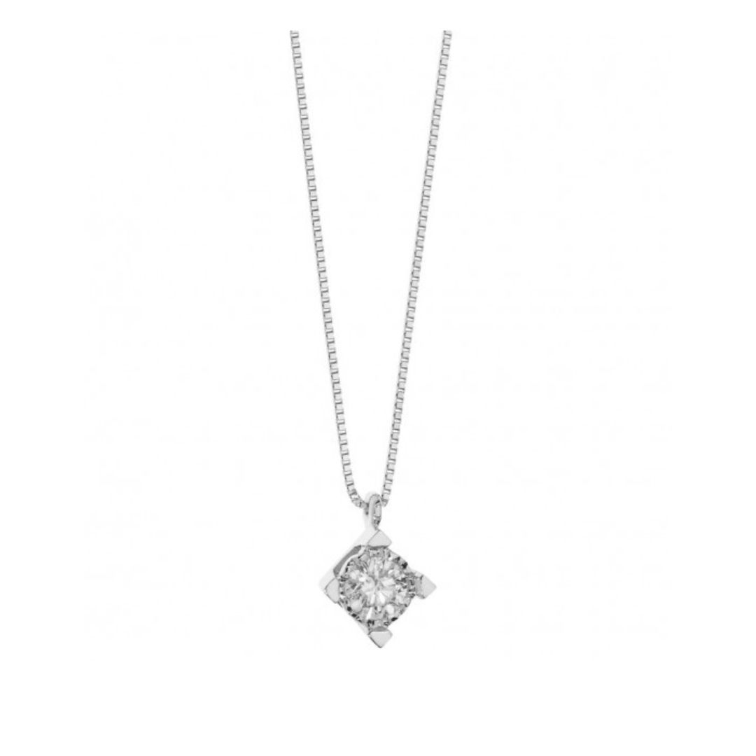 COMETE Collana con pendente a cuore brillante