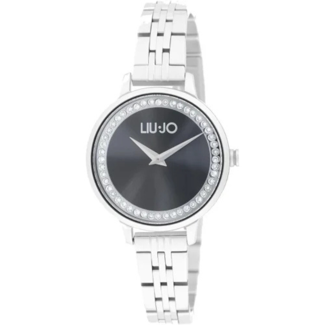 LIU JO Orologio Donna Argento/Nero in Acciaio – Stile Classico