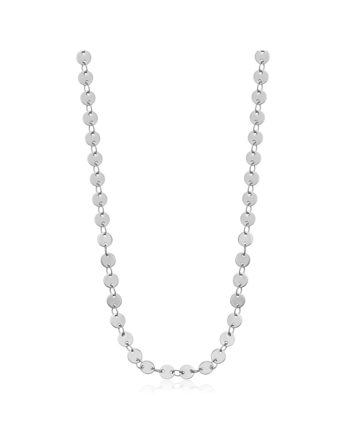 Collana Sagapò CHUNKY in acciaio 316L catena a dischetti SHK87