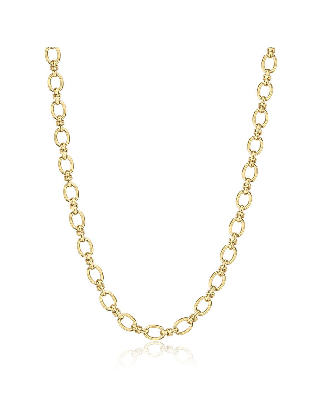 Collana catena Sagapò Chunky SHK109 in acciaio 316L dorato