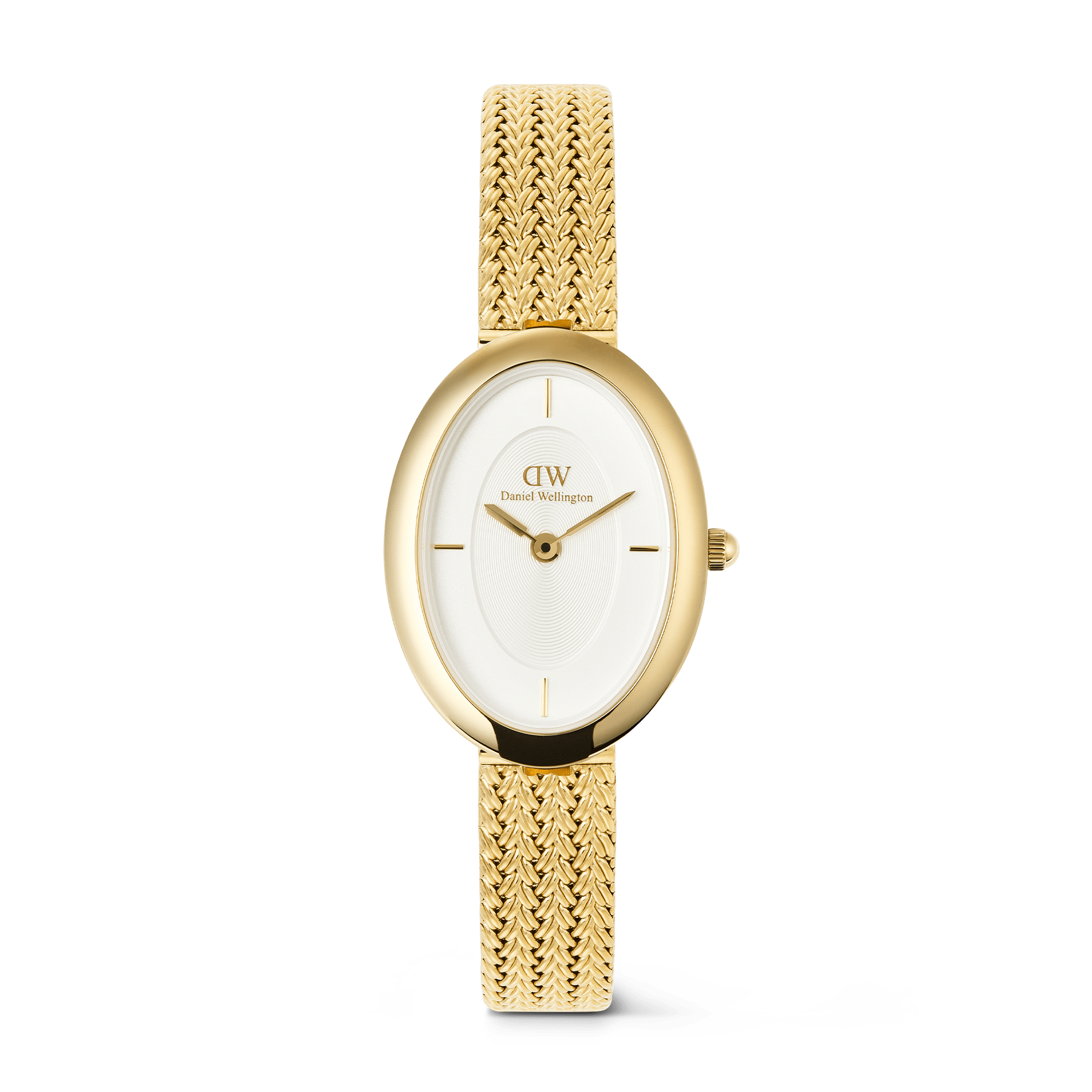 Orologio Daniel Wellington Juliette Braided Mesh White Sunray Gold Donna