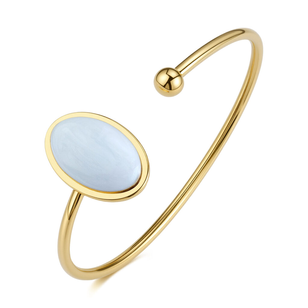 Bracciale dorato rigido