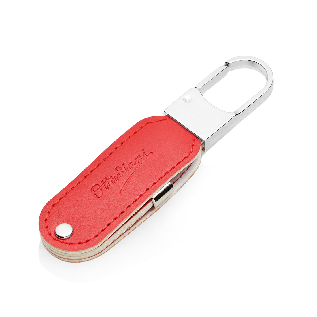 Portachiavi Ottaviani in Pelle Rossa 87658