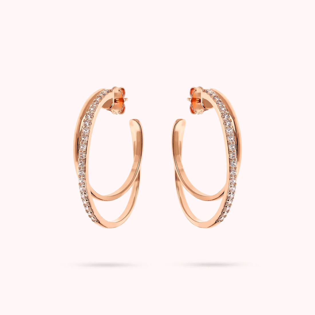 Orecchini a doppio cerchio Donna Bronzalure WSBZ02341.WR