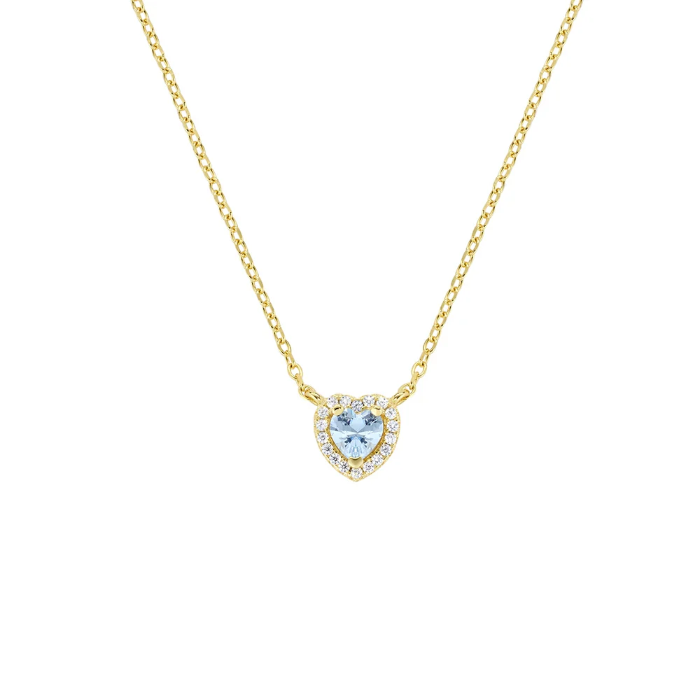 Collana Donna Amen Dolce Cuore Acquamarina CLTICUGACZ